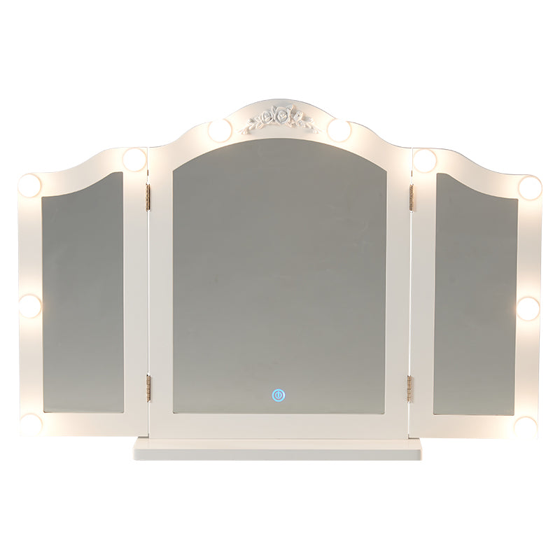 卓上三面鏡|LEDライトあり・なし 商品画像6