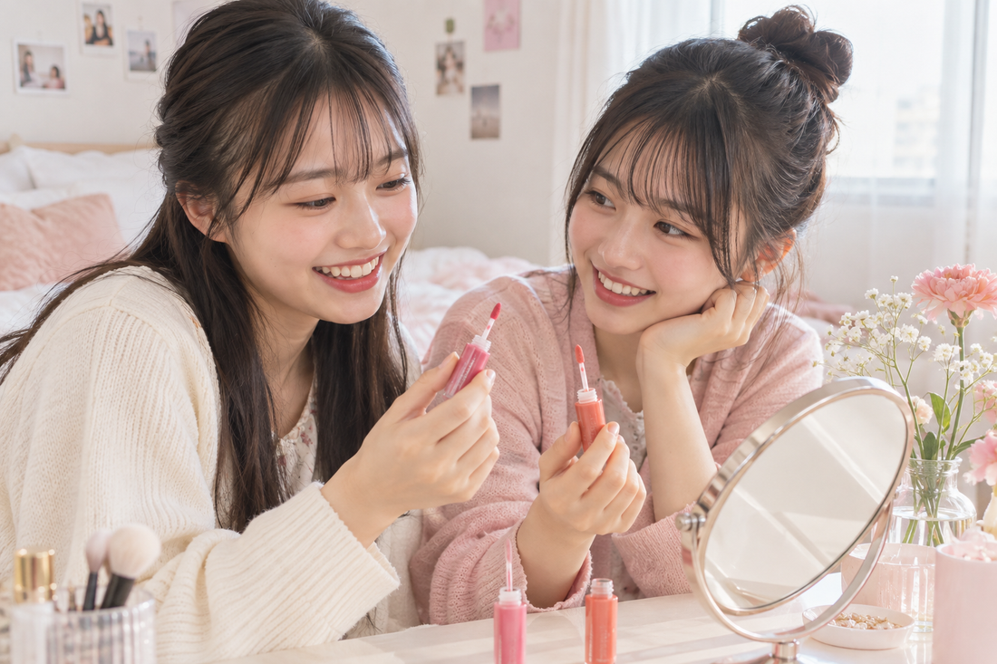 女友達と色違いで持つリップグロスの誕生日プレゼント