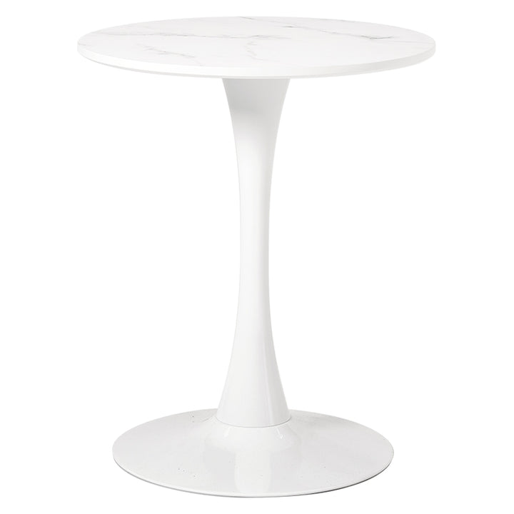 ラウンドカフェテーブル｜60・70・80cm／2カラー サイズ：幅60cm／カラー：マーブルホワイト