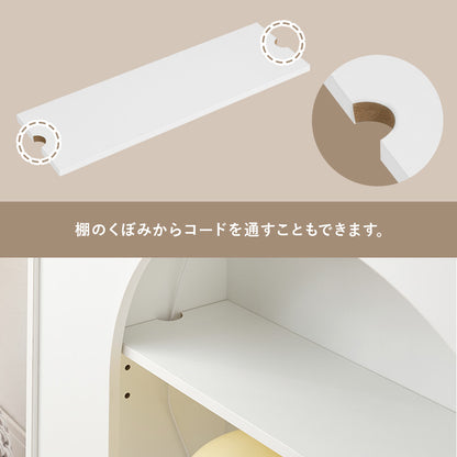 マントルピース型収納ラック 幅60cm ホワイト